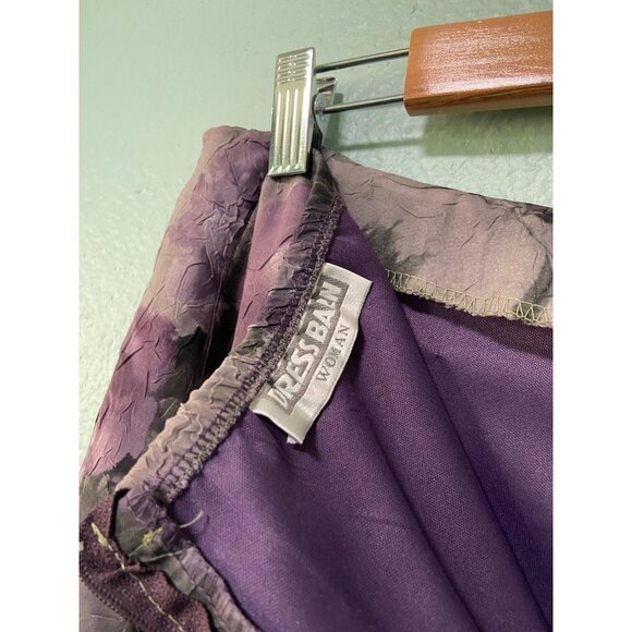 Vintage Dressbarn Women's Purple Floral Boho Midi Skirt Size 14 - Picture 7 of 9